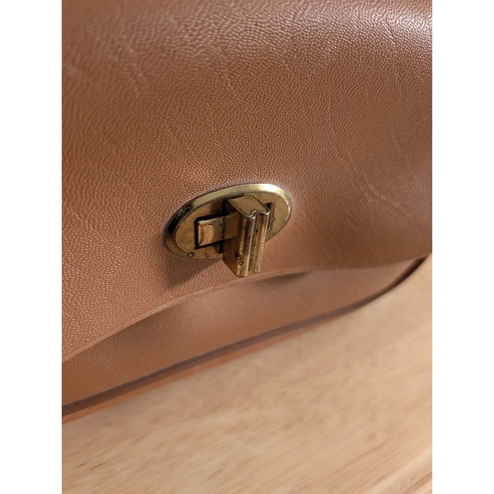 Leather Style Camera Bag -  With Strap - Brown  Minimal